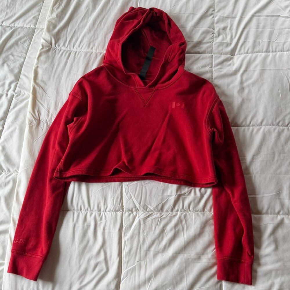 lululemon Team Canada All Yours Cropped Hoodie COC Logo
